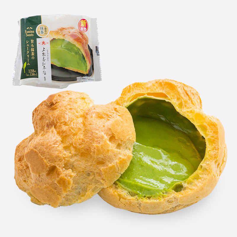 旨みの抹茶のシュークリーム