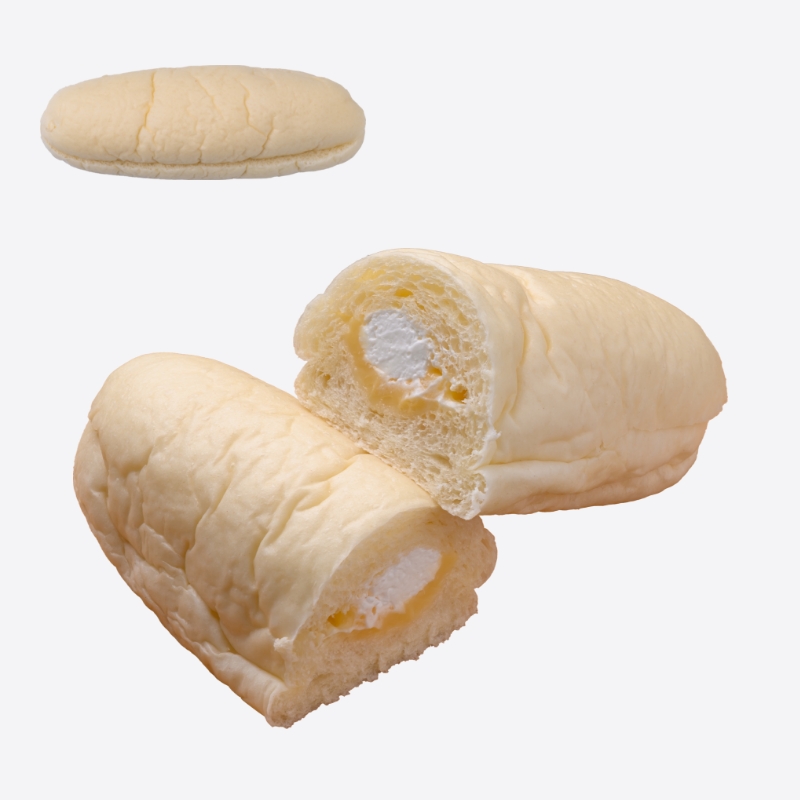 白生コッペパン（カスタード＆ホイップ）